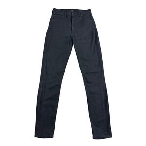 Citizens of Humanity Chrissy High Rise Skinny Jeans Women 27 Black Stretch Denim